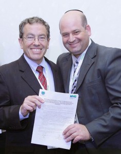 זהר ינון, מנכ"ל הגיחון וסטיב לוויץ, סגן יו"ר תאגיד המים מניו יורק