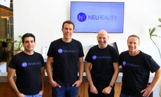 NeuReality leading team. From left to right - VP VLSI Yossi Kasus, CEO Moshe Tanach, CTO Lior Khermosh, VP Operations Tzvika Shmueli. Photo - Yossi Zeliger